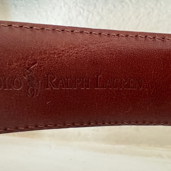 Polo by Ralph Lauren Genuine Brown‎ Alligator Belt Made In Italy Size 30 - Picture 5 of 10